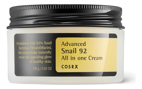 Cosrx Advanced Snail 92 All In One Crema Baba De Caracol