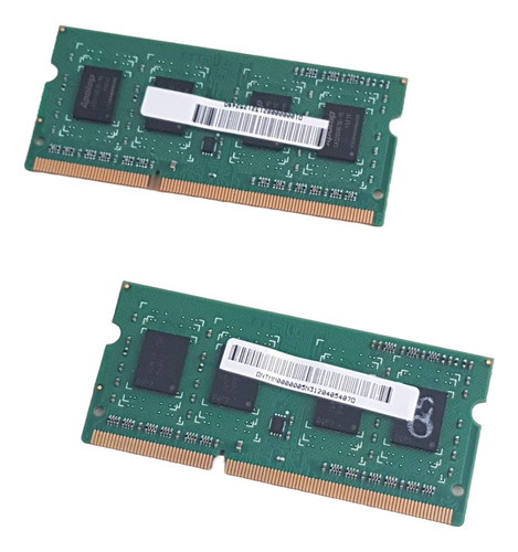 2x2gb = 4gb Memória Ddr3 1333mhz P/ Note Itautec A7520 A7420