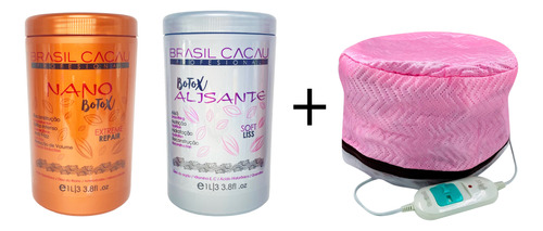 Alisante + Nanobtx Brasil Cacau Byeverglam + Gorro Electrico