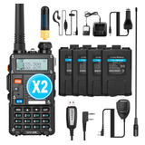 Baofeng Uv-5r Pro Walkie Talkies De 8 W Doble Banda De Mano