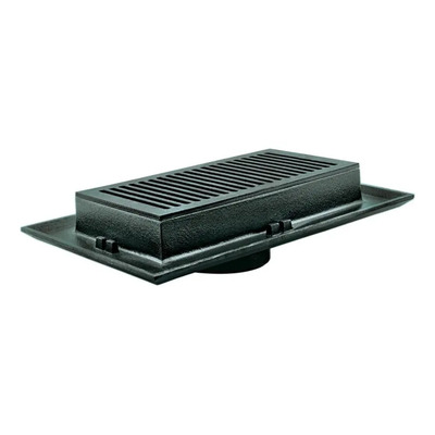 Coladera Rectangular De Fierro Tipo 2714 Para Exterior