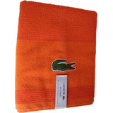 Toalla Lacoste Original De 76 Cm Por 132 Cm Color Naranja