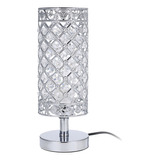 Candeeiro De Mesa Silver Crystal Tomshine Living Para Jantar