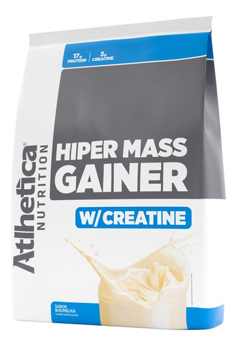 Hiper Mass Gainer Baunilha (3kg) Atlhetica Nutrition