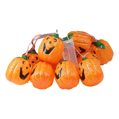 Guirnalda De Luces Led Con Forma De Calabaza Para Halloween,