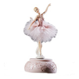 Exquisita Caja De Música Giratoria Ballet Girl