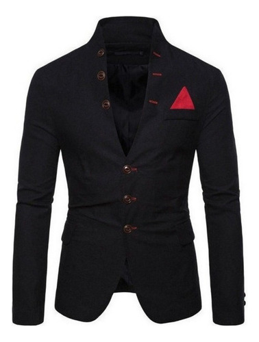 Blazer Saco Delgado Slim Fit Cuello Alto Para Hombre Nuevo 9