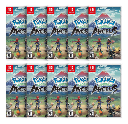 Combo Com 10 Pokemon Legends Arceus Switch Midia Fisica