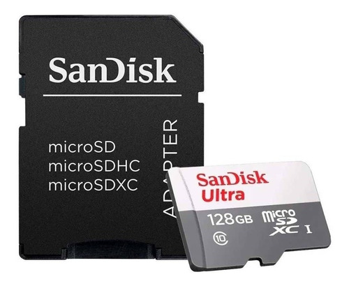 Cartão Memória 128gb Sandisk Ultra Ideal P/ Video Classe 10