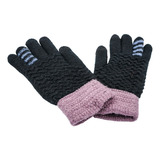 Guantes Para Frio Negro Touch Mujer Dama Level 26 Invierno