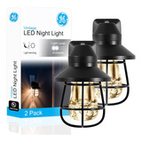 Ge - Luz Led Vintage Nocturna, Para Enchufar, Con Sensor