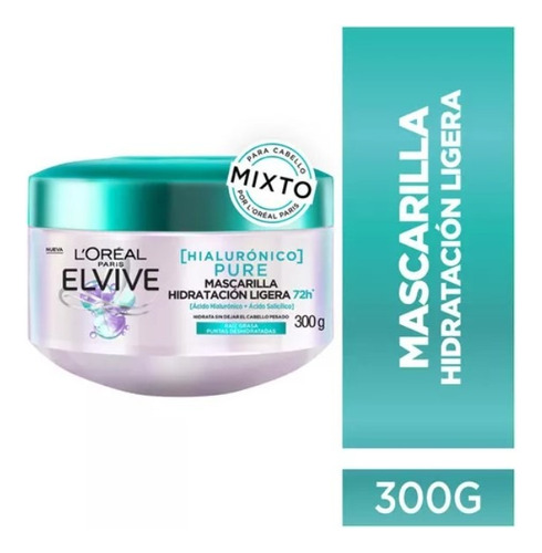 Mascarilla Elvive Hialurónico Pure 300 Ml