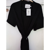 Vendo Kimono Corto Negro Nuevo Portsaid M Con Etiqueta 