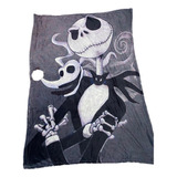 Frazada Viajera Flannel De Jack Skellington 160x105 Cm