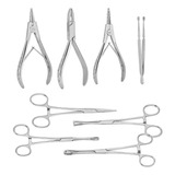 Kit De Piercing Corporal Profesional, Herramienta De Perfora