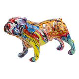 Estatua De Bulldog Decoración Figuras De Perro Hechas A Mano