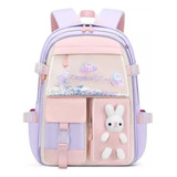 Mochila Niñas Escolar Kawaii De Impermeable Gran Capacidad Cortos