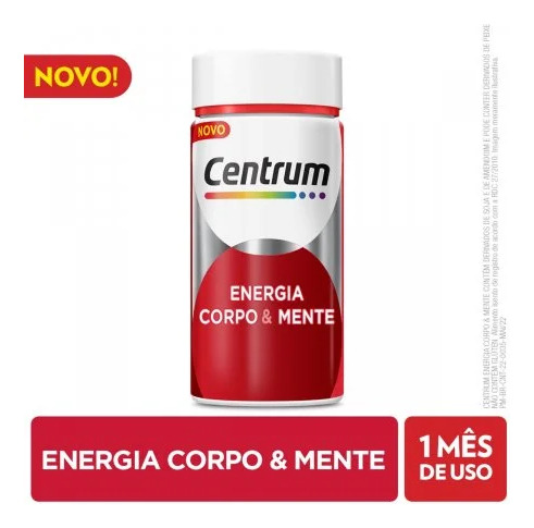 Suplemento Alimentar Centrum Energia Corpo & Mente - 60 Cáps