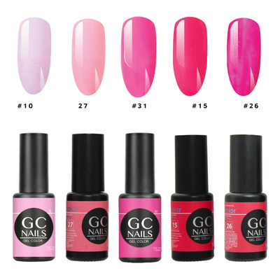 Gamas 5 Geles De Un Paso Semipermanente. Gc Nails Belcolor Color Rosas | MercadoLibre