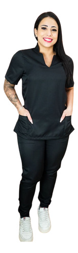 Pijama Cirúrgico Hospitalar Jogger-scrub Feminino Linha Luxo