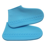 Funda Impermeable De Silicona Azul Para Zapatos Unisex, Tall