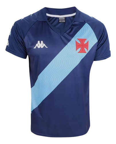 Camisa Vasco Da Gama Kappa Original Preta Masculina Pre Jogo