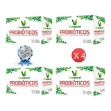 Probióticos X4|vía Natural|candida,colon Irritable,defensas|