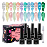 Mizhse Kit De Esmalte De Gel De Ojo De Gato De Cristal, Esma