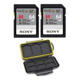 Sony M Series Uhs-ii Sdxc - Tarjeta De Memoria (u3), 2 Unid.