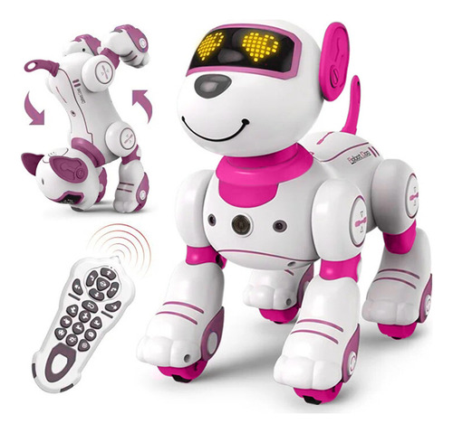 Perro Robot Smart Juguete Control Remoto Luces Musica Sonido