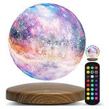 Lampara De Luna Levitante Galaxy, Dtoetkd 18 Colores 3d Luz