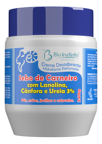 12 Creme Hidratante Sebo Carneiro Bio Instinto Promoção