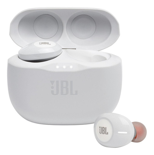 Fone De Ouvido Bluetooth Jbl Tune 125tws Microfone Branco Cor Da Luz N/a