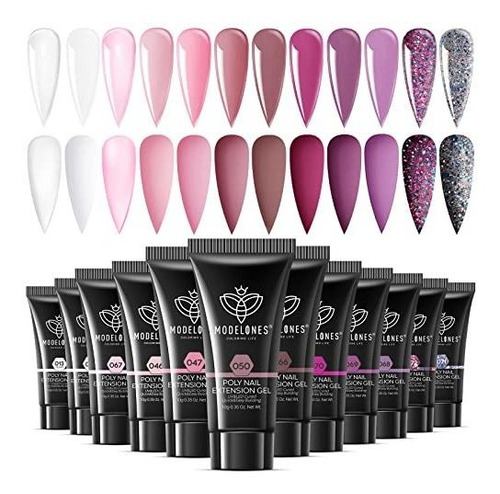 Solución Para Engrosar La Modelones Poly Nail Gel Set Poly N