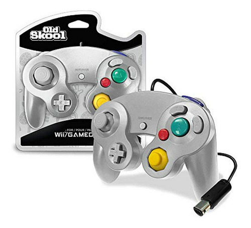 Controller Old Skool Compatible Con Gamecube/wii - Plateado