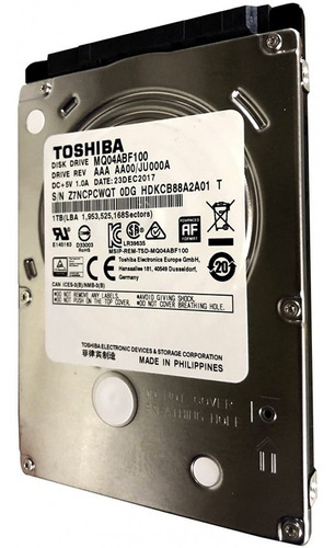 Disco Duro Interno Toshiba  Series Mq01abd100 1tb