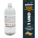 Alcoholgel 70% Certif. Isp 1 Litro Higienizante- Con Valvula