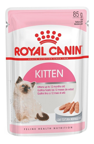 Alimento Royal Canin Feline Health Nutrition Kitten Para Gato De Temprana Edad Sabor Pan En Salsa En Bolsa De 165 g