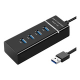 Hub Usb 3.0 De 4 Puertos Alta Velocidad Carga Rapida Y Datos