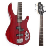 Bajo Cort Action Bass Plus 4 Activo Rojo