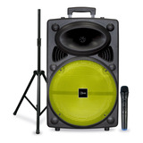 Parlantes Bluetooth Con Micrófono Rhythm Charger2 Verde Mlab