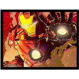 Cuadro Decorativo Iron-man Comics 2 Medidas 30x40 Cm