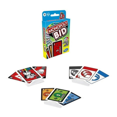Monopoly Bid Juego De Mesa Cartas F1699 Hasbro | MercadoLibre