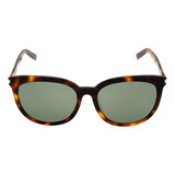 Saint Laurent Gafas De Sol Unisex Cuadradas Verdes Sl 284 F 