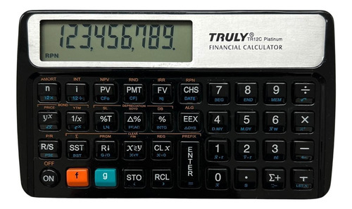 Calculadora Financeira Truly Tr12c Platinum Rpn 120 Funções