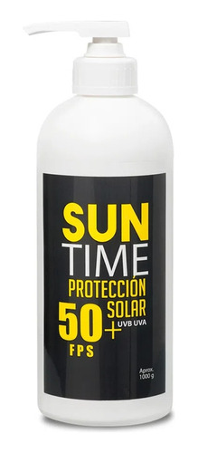 Bloqueador Solar Suntime 1 Lt Factor 50+ Con Dispensador