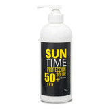 Bloqueador Solar Suntime 1 Lt Factor 50+ Con Dispensador