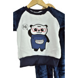 Pijama Polar Ultra Suave Bebe Niño Diseño Gato