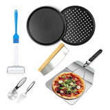 Kit Para Hacer Pizza (juego De 8 Piezas) Con Bandeja Para...