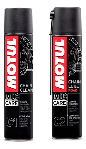 Kit Mantenimiento Para Cadena Moto Motul C1-c2 400ml